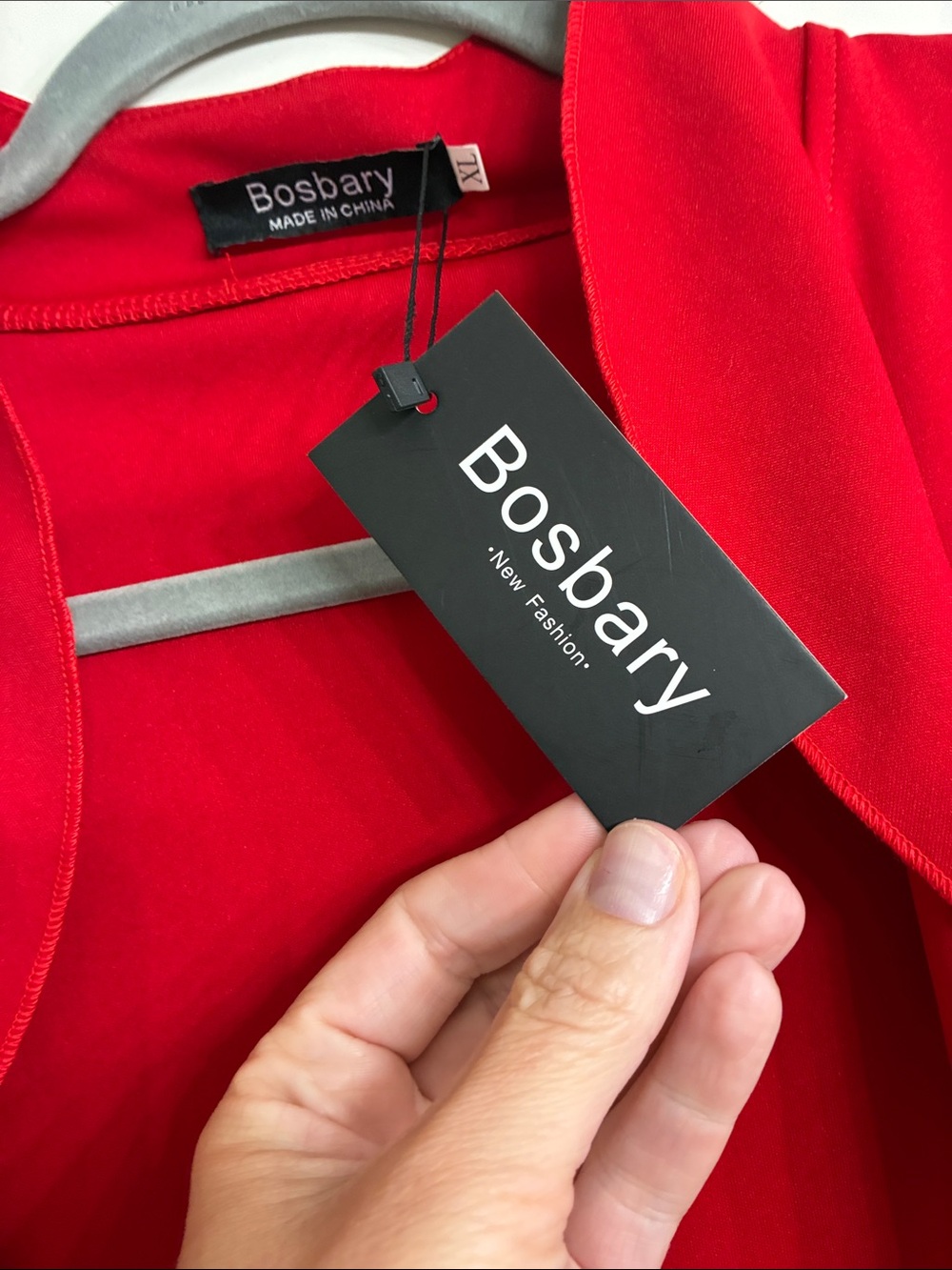 Red Ruffle-Trim Cropped Shrug - Picture 3 of 6